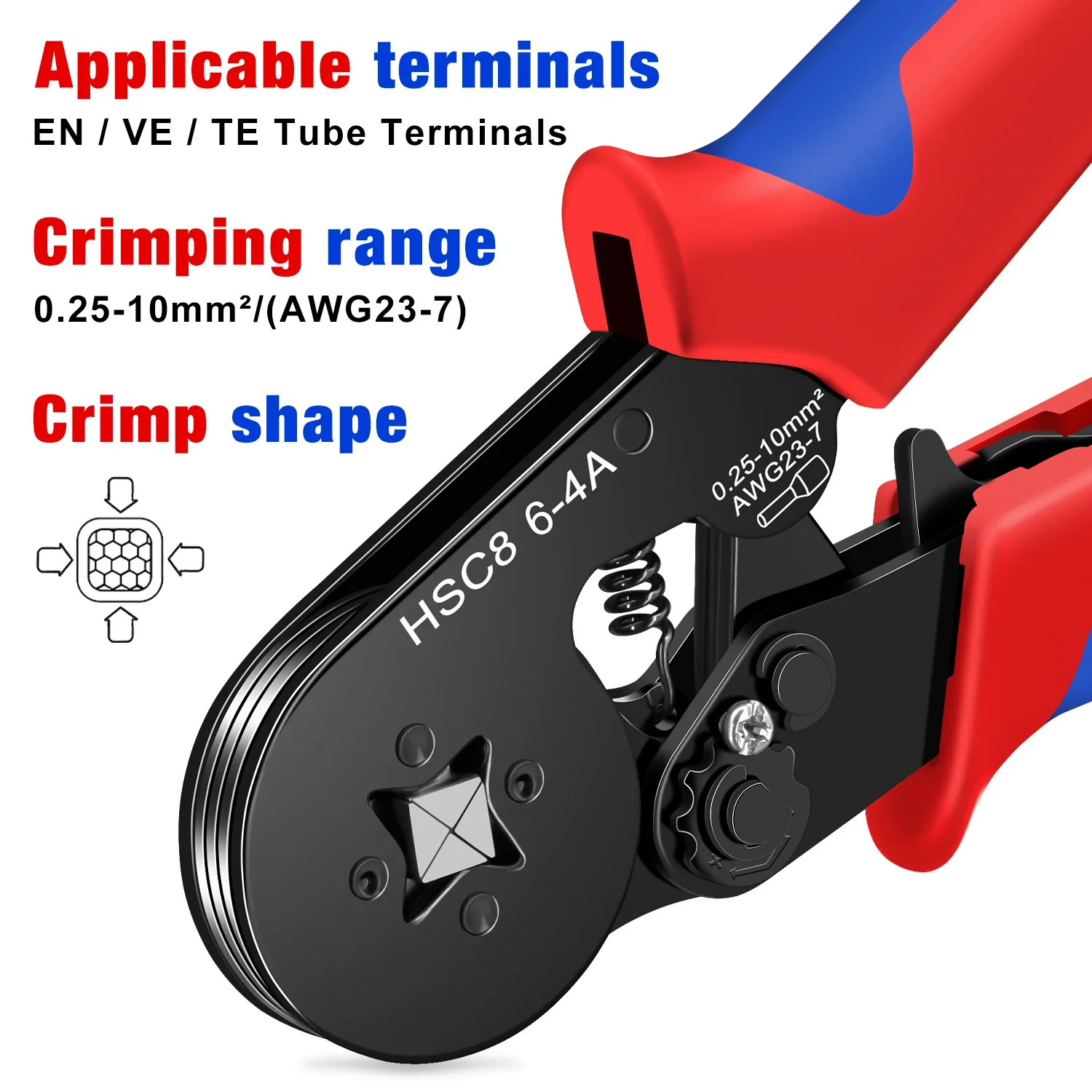 Automatic Wire Stripper Cutter - HSC8 6-4A Обжимной инструмент 0,25-10 мм