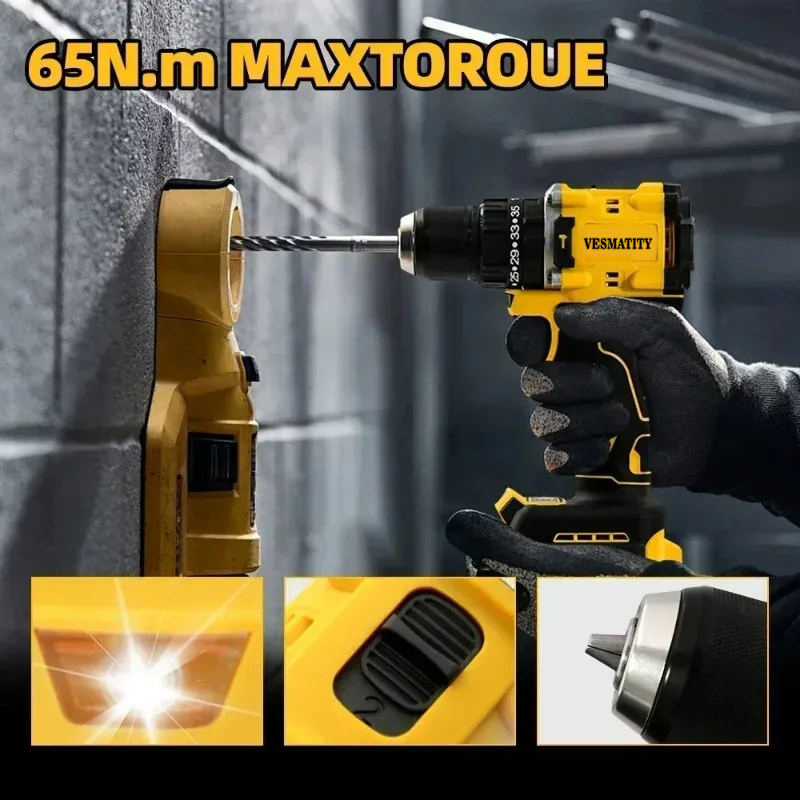 Электрическая ударная дрель-шу – обзор и цена Brushless Cordless Electric Drill 18V