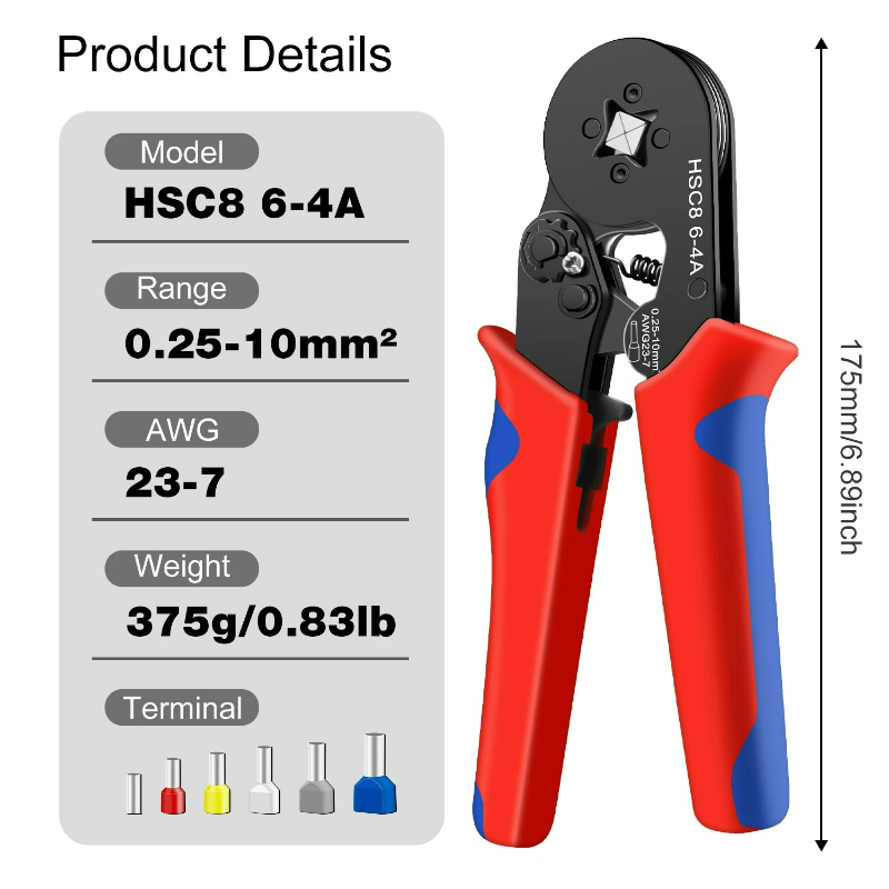 HSC8 6-4A Обжимной инструмент  – обзор и цена Automatic Wire Stripper Cutter