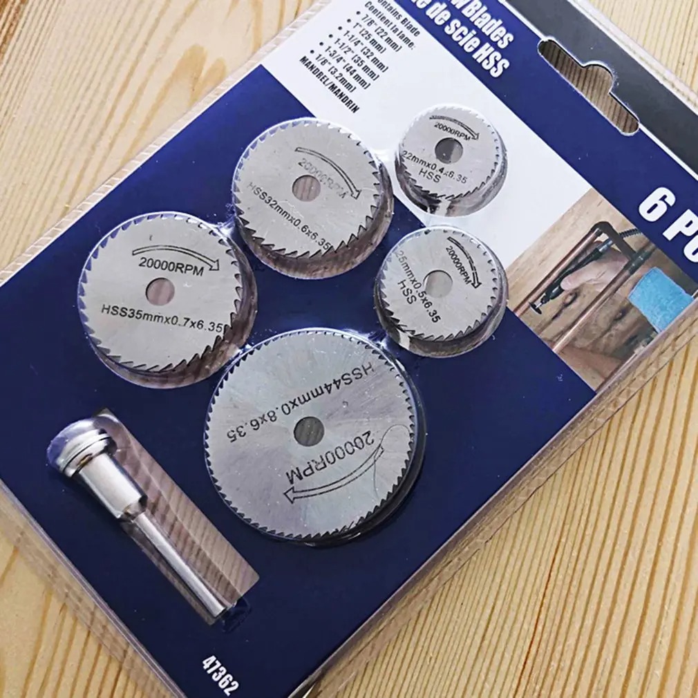 6 шт. HSS дисковая пила, враща – обзор и цена Cordless Rotary Tool Kit Accessories