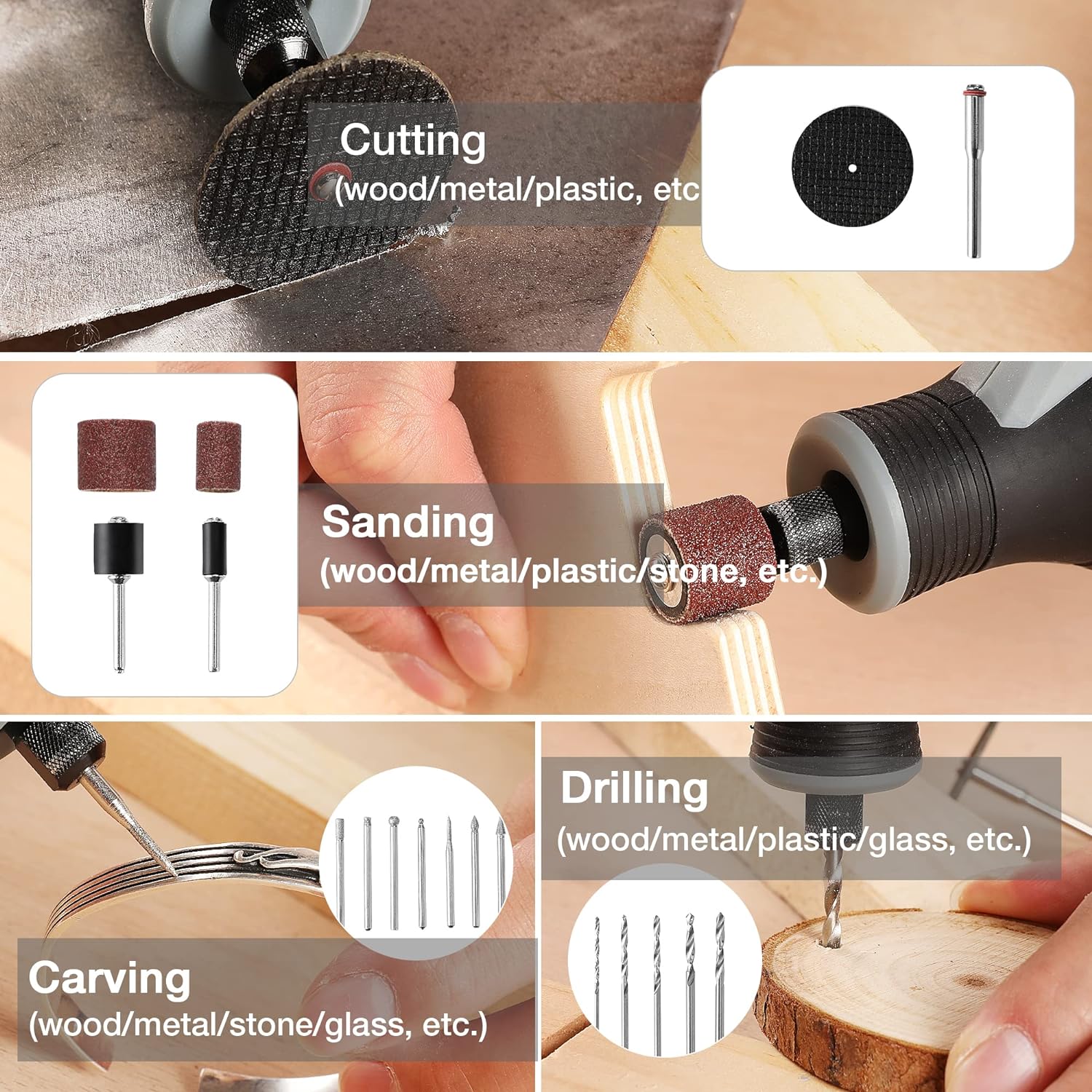 Набор беспроводных роторных ин – обзор и цена Cordless Rotary Tool Kit Accessories