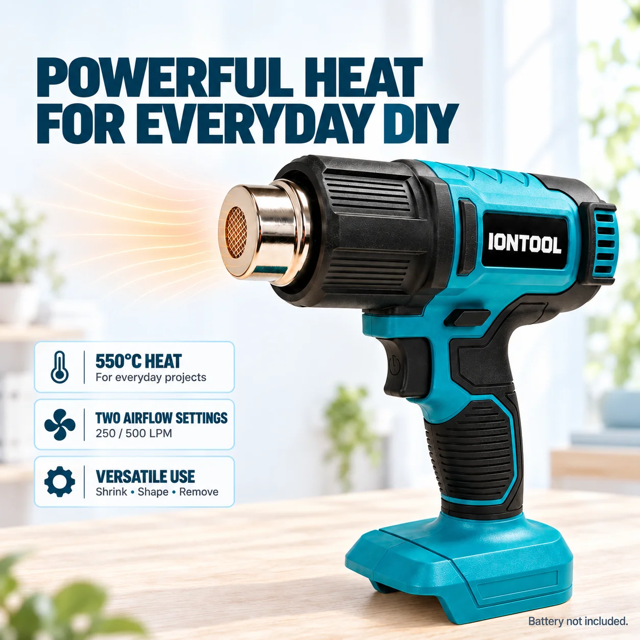 Беспроводной термофен IONTOOL  – обзор и цена Cordless Heat Gun For Shrink Tubing