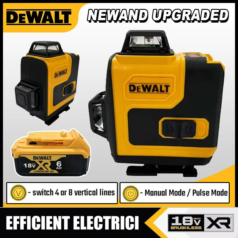 Лазерный уровень Dewalt 360°,  – обзор и цена Laser Level 16 Lines 4D Green