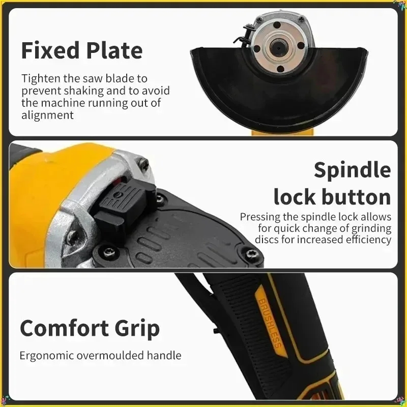 Бесщеточная угловая шлифмашина – обзор и цена Brushless Angle Grinder Battery Powered