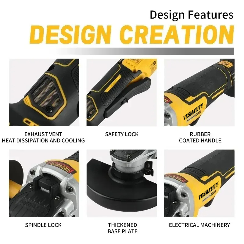 Бесщеточная угловая шлифмашина – обзор и цена Brushless Angle Grinder Battery Powered